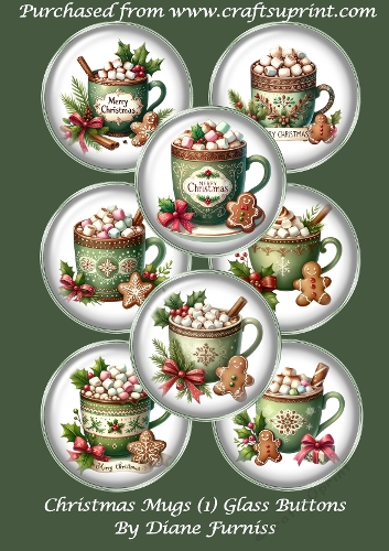Glass Buttons Christmas Mugs (1)