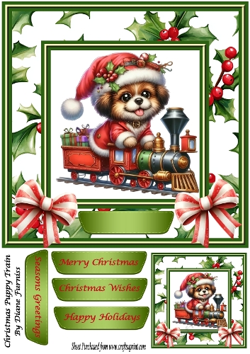 Christmas  Puppy Train
