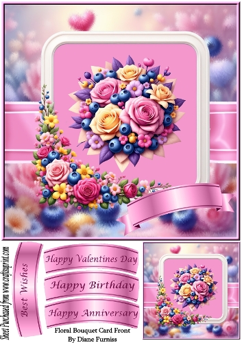 Floral Bouquet Card Front