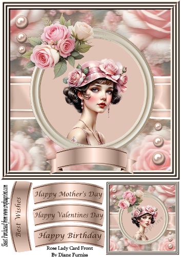 Rose Lady Card Front