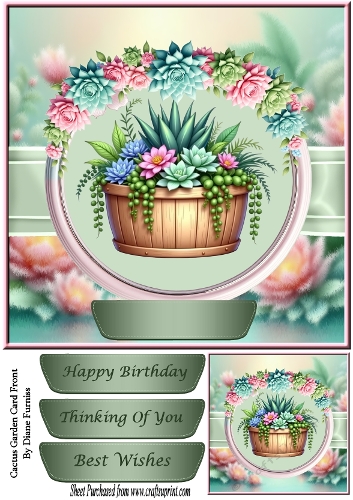 Cactus Garden Card Front