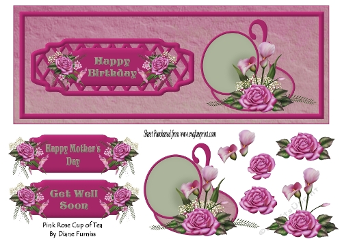 Pink Rose Cup of Tea