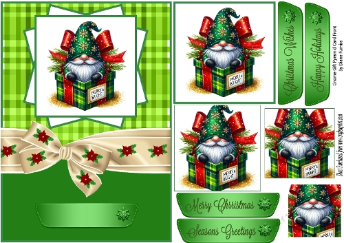 Gnome Gift Pyramid Card Front