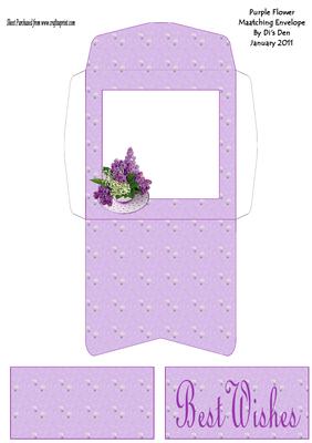 Purple Flower Matching Envy