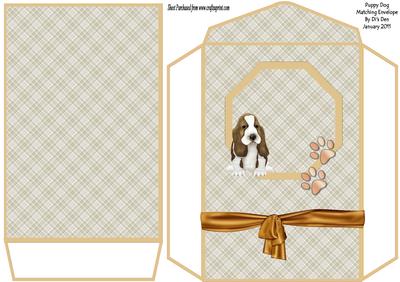 Puppy Dog Matching Envelope