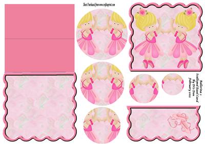Ballerina 1 Easel Card