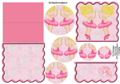 Ballerina 2 Easel Card