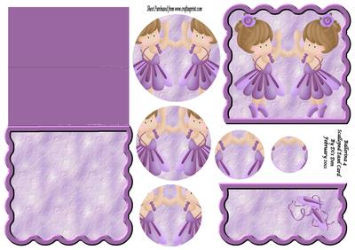 Ballerina 4 Easel Card
