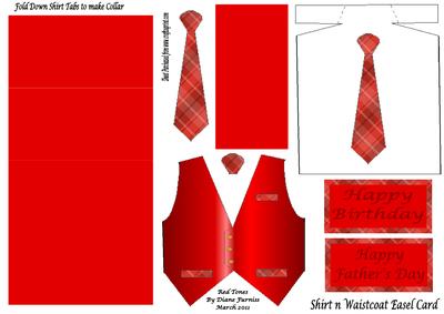 Red Tones Shirt Easel