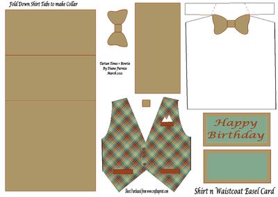 Tartan Tones + Bowtie Easel