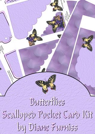 Butterflies Scalloped Pocket Card Kit
