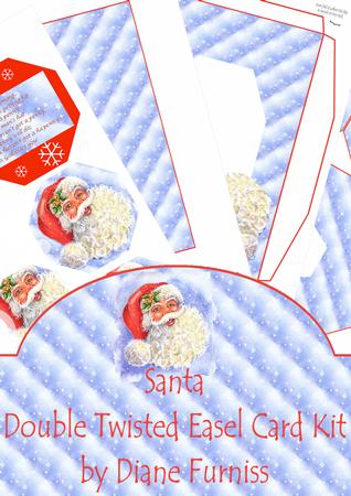 Santa Double Easel Card Kit