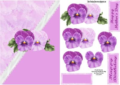 Purple Pansies