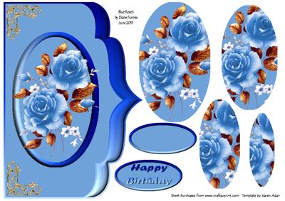 Blue Rose's Card Front