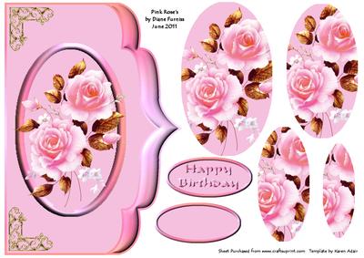 Pink Rose's Card Front