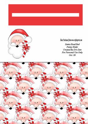 Santa Head Red