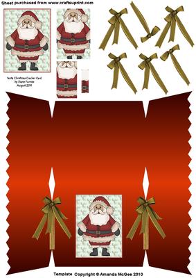 Santa Christmas Cracker Card