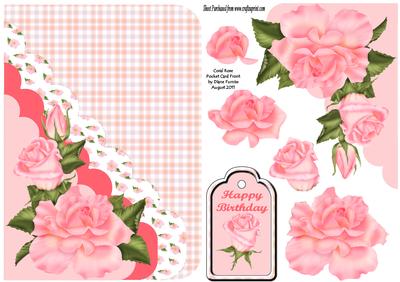 Coral Rose Pocket Card Front