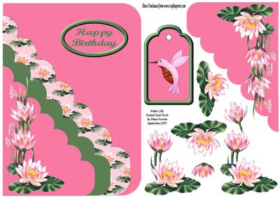Water Lillies Pocket Card Front