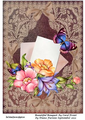 Beautiful Bouquet A4 Card Front