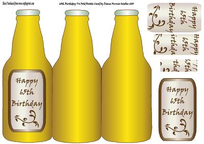 65th Birthday Bottle