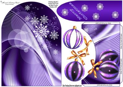Christmas Bauble's Pocket Card