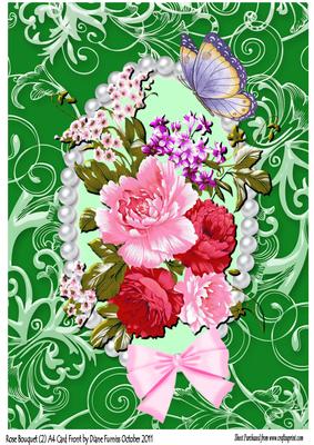 Rose Bouquet (2) Floral A4