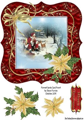 Forrest Santa Card Front