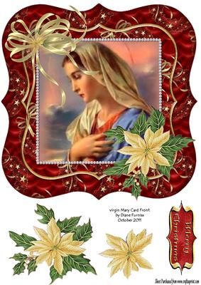 Virgin Mary Card Front