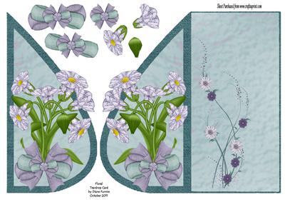 Floral Teardrop Card
