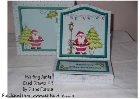 Waiting Santa Easel Drawer Kit