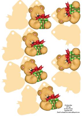 Christmas Bears Gift Tags