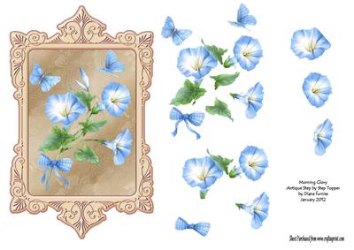 Morning Glory Ornate Topper