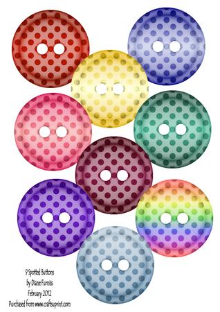 9 Spotted Buttons
