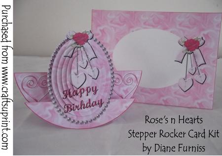 Rose's N Hearts Stepper Rocker Card Kit