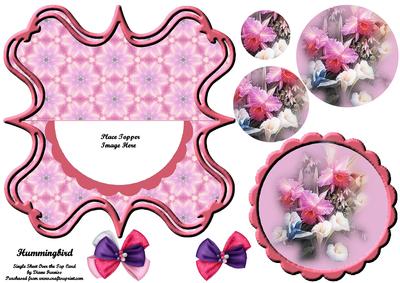 Hummingbird Over the Top Card