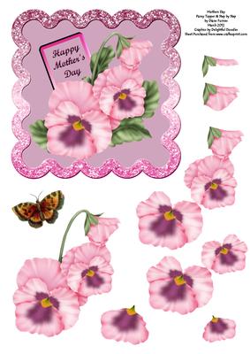Mothers Day Pansy Topper