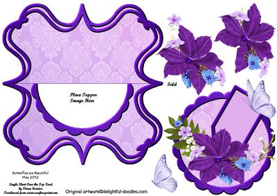 Butterflies Are Beautiful Over the Top Card