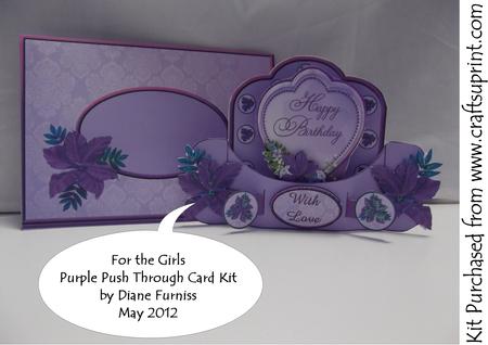 For the Girls Push Through Card Kit