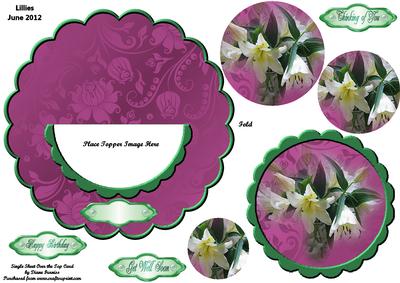Lilies Over the Edge Card