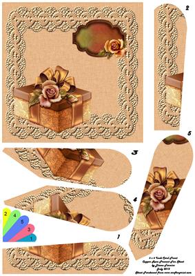Copper Rose Fan Sheet