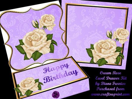 Cream Rose's Easel Drawer Kit