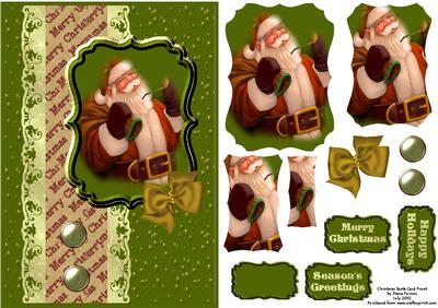Christmas Santa Card Front