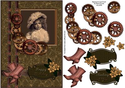 Steampunk Card Front