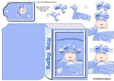 Baby Boy Book Card