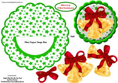 Christmas Bells Over the Edge Rocker Card