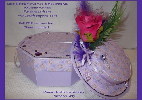 Lilac & Pink Floral Hat Kit