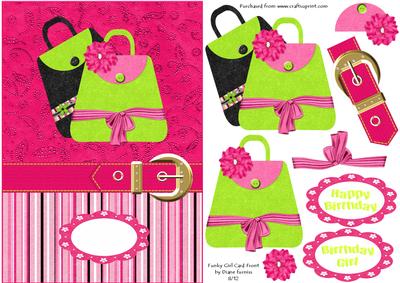 Funky Girl Card Front