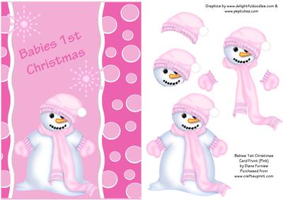 Babies 1st Christmas (pink)