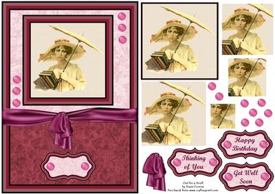 Out for a Stroll Card Front & Pyramid